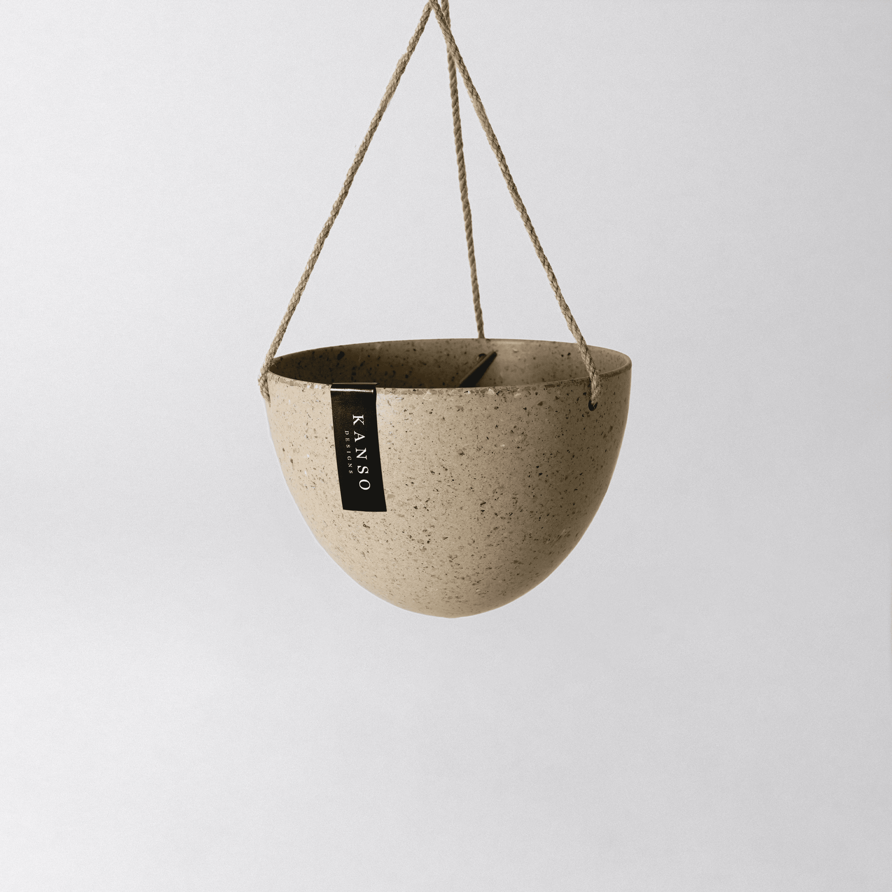 8" Upcycled Hanging Planters: Coffee Husk