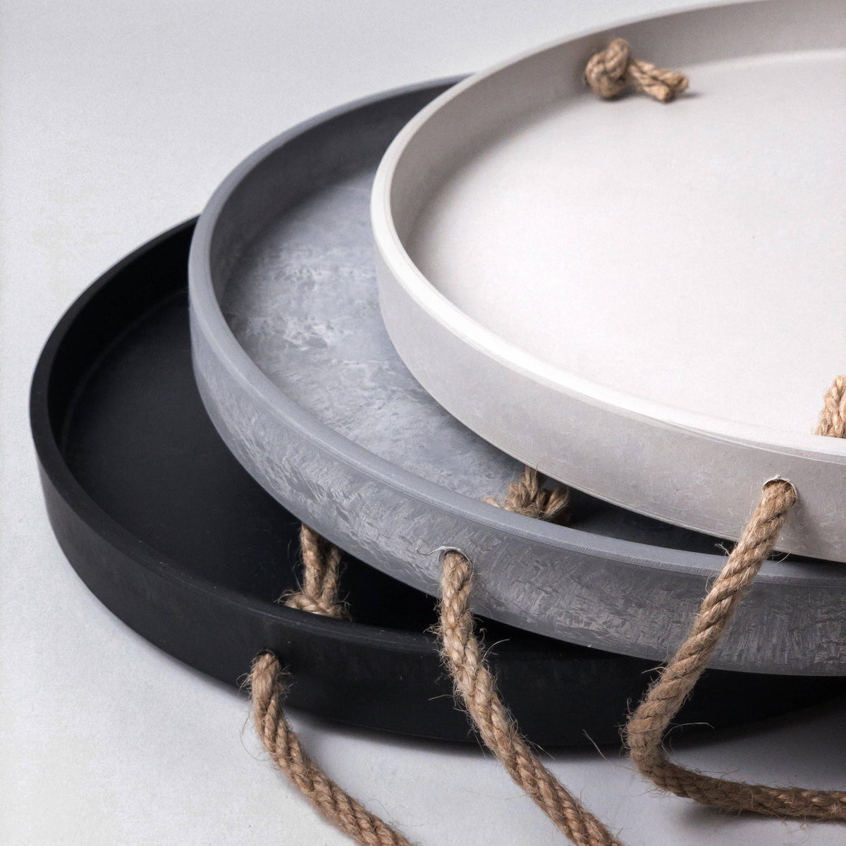 10" Signature Stone Hanging Tray: Arctic Stone