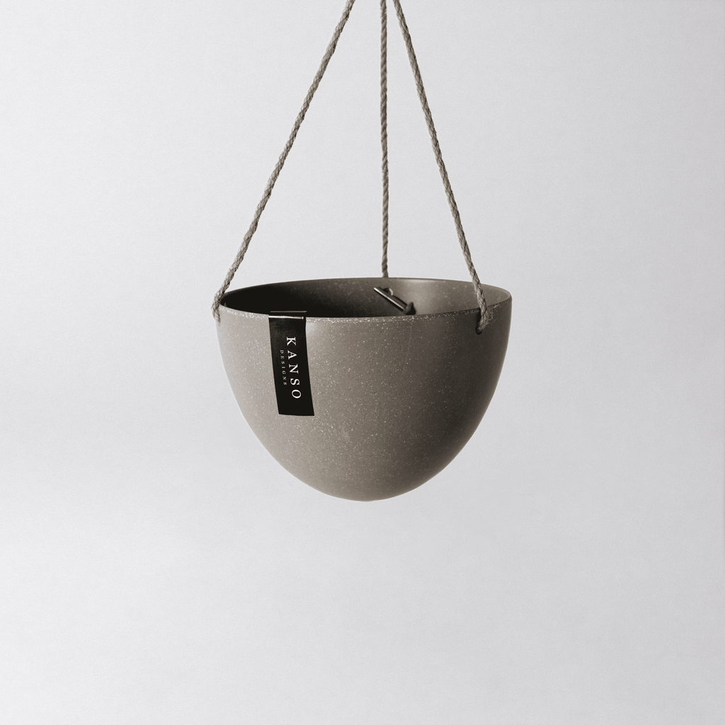8" Upcycled Hanging Planters: Coffee Husk